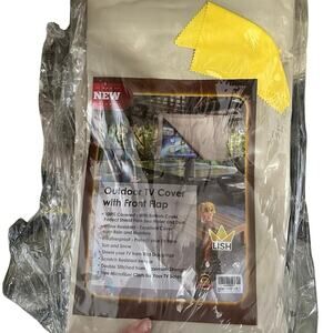 NEW Clicks Brand Lish Outdoor TV Cover Beige Cream 60“ -70“ Screen (maybe 75“)